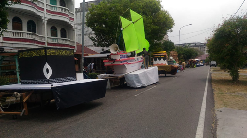 Puluhan Miniatur dari Beragam Bentuk Akan Meriahkan Pawai Takbiran Idul Adha di Bengkalis Malam Ini